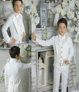 Noble Royal Boys portent des smokings pour enfants costumes de dîner trois pièces garçon à revers costume formel smoking pour enfants veste gilet pantalon 2835851