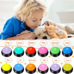 Bruit Maker Pet Communication Bouton Chien Sound Box Formation Parler Jouet Enregistrement Sondeur Squeeze Box Voix Chien Chat Musique Jouet 230728