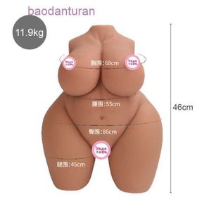 Poupée physique non gonflable grosse femme demi-corps moule inversé les fesses féminines peuvent être insérées dans des produits pour adultes jouet sexuel en silicone NHPB F528