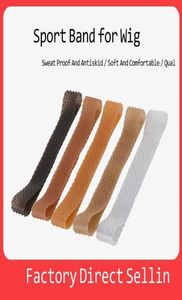 Perruque non glisser Gripper Silicone Grip Head Band Unisexe Rop Sport Elastic Elastic Wrap Band Clear Sports Brand Hairband Skin Black C7507549