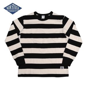 NO STOCK Prison Striped Long Sleeve Tee Shirts Slim Fit Mens Motorcycle T-Shirt 210409