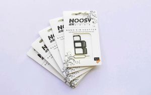 Noosy Nano Micro Micro Standard SIM Card Convertion Convertion Converter Nano Sim Adapter Micro SIM Card pour iPhone 6 Plus tous les appareils mobiles S7943813