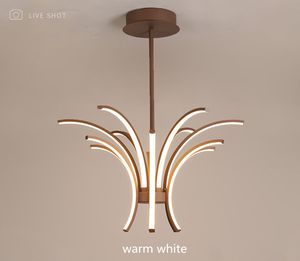 Nordic creative shaped led chandelier aluminum living room bedroom dining room chandelier simple modern fashion chandelier