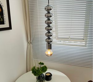 Lámpara de luz colgante de diseño nórdico, candelabro de techo LED moderno negro único para comedor, baño, dormitorio, colgante de cabecera