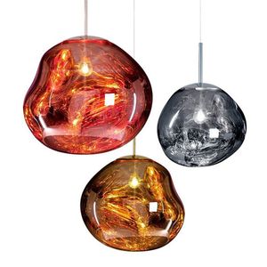 Lampes suspendues LED de Lave nordique lampe créative de Restaurant salle à manger en verre Dorplights Bar café Loft luminaires de cuisine lampe suspendue