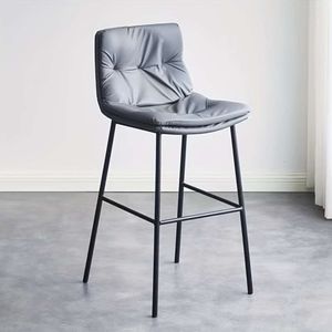 Tabouret haut minimaliste nordique, chaise de dossier de bureau en fer moderne pour Bar d'art, pour bureau et laboratoires