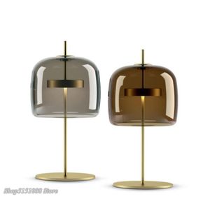 Lámparas de escritorio Led modernas de estilo nórdico, biblioteca sencilla, sala de estar, dormitorio, mesita de noche, lámparas de mesa de cristal de diseño creativo, decoración 7227913