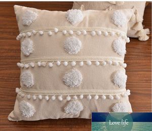 Almohadas nórdicas ins borla de lujo ligera Cojines étnicos bohemios fundas de almohada cama y desayuno almohadas para la sala almohadas para la cintura Precio de fábrica diseño experto