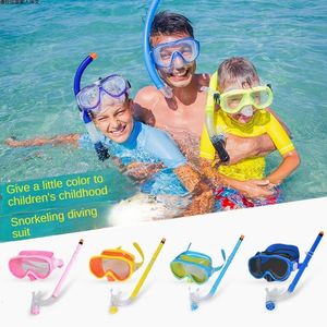 Nose Clip Children Snorkel Set Scubas Snorkeling Masks Swimming Goggles Glasses with Dry Snorkels Tube Equipment Diving Gear Kits 230715