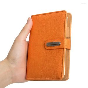 Notebook 6 Ring Binder Leather Loose Leaf Mini Small Cover Note Books Journal Stationry