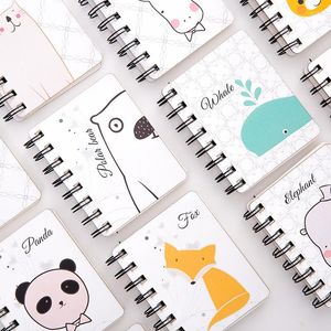 Cahiers et revues Cute Cartoon Side Flip Coil Notebook Portable Mini Pocket Notepad Travellers