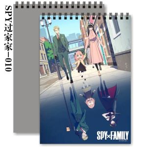 Cuadernos Anime Spy X Family A4 Sketchbook Anya Yor Loid Forger Hands Drawed Book para dibujar cuadernos Papelería de estudiantes Suministros escolares