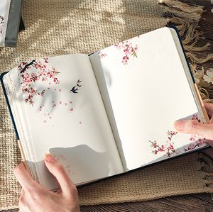 Blocs de notas Color Página interior Cuaderno Estilo chino Creativo Tapa dura Diario Libros Planificador semanal Manual Scrapbook Hermoso regalo 230510