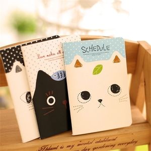 Bloc-notes Chat mignon mini cahier couture reliure carnet de notes planificateur portable mémo papeterie accessoires de bureau fournitures scolaires 220927