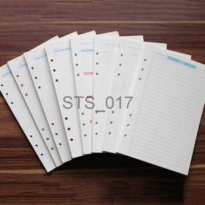 Blocs de notas Notas Papel Recarga Planificador Carpeta A6 Hojas sueltas Inserciones de cuaderno Papel rayado Recargas A5 Cuadrícula recargable Anchura de agujeros universitarios Anillo x0715