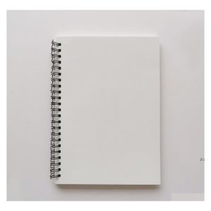 Notepads Sublimation Notebook en blanco Spiral Journal Bound Bound White White Whitpad El tamaño de regalo personalizado al por mayor se puede mezclar PAE13543 D OTT7F