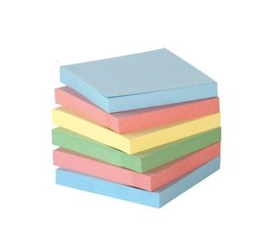 Notes 12packs 100 Sheets Color Paper Memo Pad Sticky Notes Bookmark Point It Marker Memo Sticker Office School Supplies Notebooks 230203