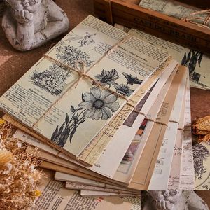 Notes 30Pcs/Lot Memo Pad Material Paper Vintage Inspiration Junk Journal Scrapbooking Card Background Notepad Drop Delivery 2022 Off Dhljz