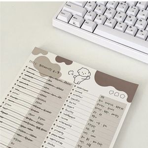 Note Cartoon Cute Fart Dog Memo Pad B5 Coreano Ins Student Notebook Learning paper diary Kawaii Word Book 30 Sheets School Stationery 220927