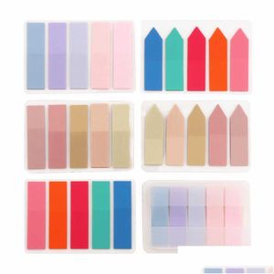 Notes Wholesale New Color Types Of Self Adhesive Memo Pad Sticky Bookmark Point It Marker Sticker Paper Office School Supplies Drop De Dhoes