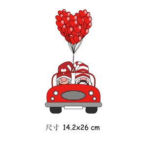 Notions Love Heart Iron on Transfer for Clothing Large Size Red Rose Valentines Patchs Sticker T Shirt Appliques for Clothes Bag Pillow Covers DIY Decorations