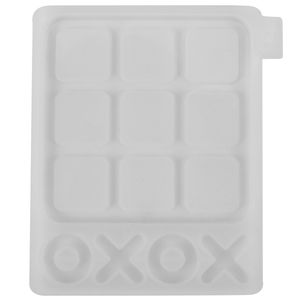 Noughts and Crosses Game Silicone Moule 3D Board d'échec