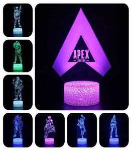 Nouveauté Apex Legends Night Light Action Figure Couleurs Lumineuses modifiables Toys pour les enfants Cadeaux de Noël d'anniversaire T2003218122478