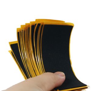 Jeux de nouveauté 30pcsLot Black Fingerboard Deck Uncut Tape Autocollants Poignée en mousse 38mmX110mm Tapis antidérapant pour Finger SkateBoard 230531