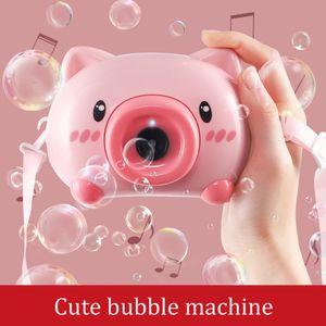 Juegos novedosos Chilren Bubble Machine Toy para niñas para niñas Niños Manejo de jabón fabricante de burbujas Juguetes Duración de burbujas automáticas Durable 230815