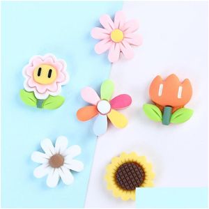 Articles de nouveauté 6 styles en gros fleurs de résine modélisation corde à cheveux épingle à cheveux étui de téléphone accessoires de bricolage W0240 livraison directe maison jardin Dh0Nt