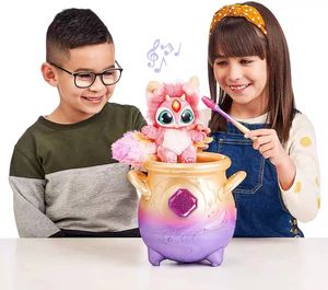 Articles de nouveauté Objets décoratifs Figurines Magic Mixies Pot de brouillard magique surprise animal de compagnie lumière sonore interactive boîte aveugle jouets authentique