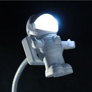 Novedad iluminación LED espacio exterior astronauta USB interruptor de luz nocturna luz nocturna creativa