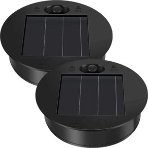 Nouveauté éclairage 2 pièces lanterne solaire lumière remplacement panneau solaire haut 30 LED chaîne lumière couvercle étanche rond plan soleil recueillir boîte de batterie P230403