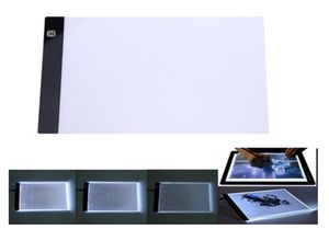 Iluminación novedosa luces LED almohadillas de dibujo Leds electrónicos Light Box Box Art Graphic Tracing Pintura de escritura Pads US6130491