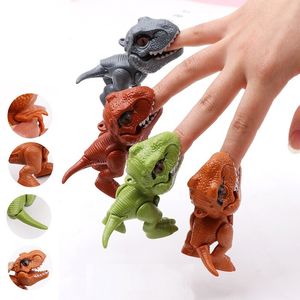 LLavero de juguete de dinosaurio para morderse los dedos, modelo de dinosaurio Overlord móvil, presenta bromas prácticas, regalo para niños, novedad