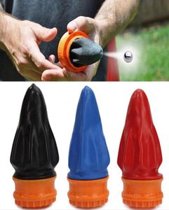 Novelty toy outdoor big powerful rubber slings skin capsule round pocket slingss cup shooting hunting game sling s cap ou2533003