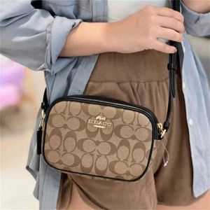 Numéro 5821 nouveau revêtement classique vieille fleur une épaule bandoulière Mini Jamie fermeture éclair appareil photo petit sac carré pour les femmes