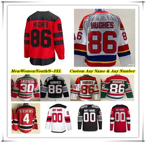 Jack Hughes 2024 Serie de estadios Jersey de hockey sobre hielo Jesper Bratt Tyler Toffoli Dougie Hamilton Erik Haula Nico Hischier Ondrej Palat Timo Meier Scott Stevens Vanecek