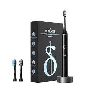 nx9000 brosse à dents électrique à ultrasons ipx7 étanche écran lcd intelligent charge inductive nettoyage en profondeur brosse à dents