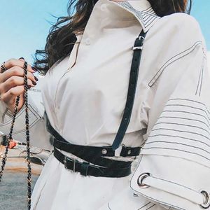 NXY BDSM Bondage Women Fashion Harness Belt Corset Pu Leather Lingerie Sex Toys Body Suspenders for Gothic Fetish Clothing