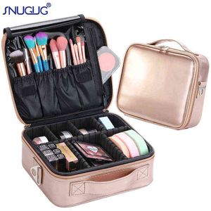 Nxy sacs à cosmétiques femmes sac en cuir beauté femme marque trousse de maquillage professionnelle Bolso De os Mujer outil à ongles maquillage boîte de rangement 220303