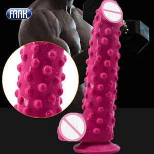NXY Asta in gomma siliconica per dildo per masturbazione, pene falso, glande spesso, giocattolo sessuale per pene reale, adulti adatti, 4,7 cm1210