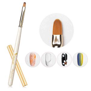 NXY Nail Gel Mud Pen Cepillo de alta calidad Fácil de usar para extensión Jelly Painting Manicure Tool 0328
