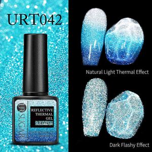 Gel de uñas NXY, brillo reflectante, esmalte Uv térmico, cambio de Color llamativo oscuro, barnices artísticos para remojo, todo para manicura 0328