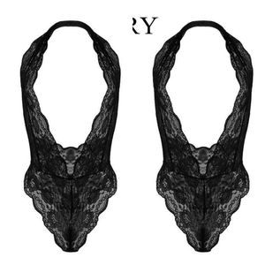 NXY Sexy Lingerie Lstry New Hot Noir Teddy Dentelle Femmes Sous-Vêtements Dos Nu Érotique Tentation Intime Costumes1217