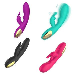 NXY Vibrateurs 10 Fréquence 4 Vitesse Fort Gode Vibrateur G Spot Lapin Stimulateur Masseur Rechargeable Sex Toys pour Femmes Outil Drop Shipping 0407