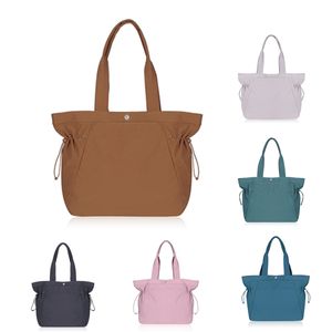 diseñador de nylon lulu lemon mujer Bolso de compras para mujer Crossbody de almacenamiento Side Cinch keepall clutch duffle tote Bolso de hombro para hombre Bolso de lujo impermeable cinturón Bolsas