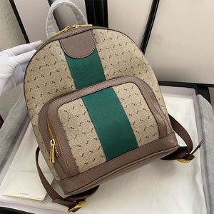 Mochila para mujer, bolso de viaje, bolso de gran capacidad, bolso, bolsos escolares, moda, cuero auténtico, bolsillo interior con cremallera, estampado de letras clásico, bolso de piel de vaca de alta calidad