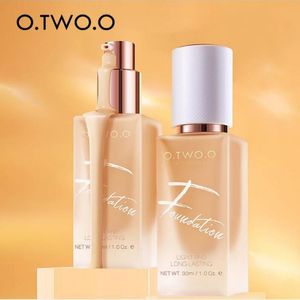 O.TWO.O 30 ML base líquida para rostro base de cobertura profesional completa corrector resistente al agua fácil de usar Control de aceite