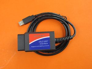 Outil d'analyse obd2, câble d'interface usb elm327 v 1.5 de chine, prend en charge tous les protocoles obdii auto